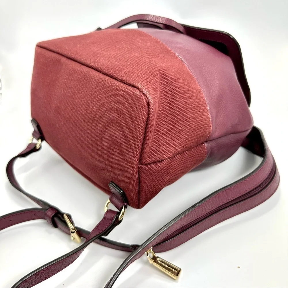 Rebecca Minkoff burgundy mansfield leather backpack with tassels